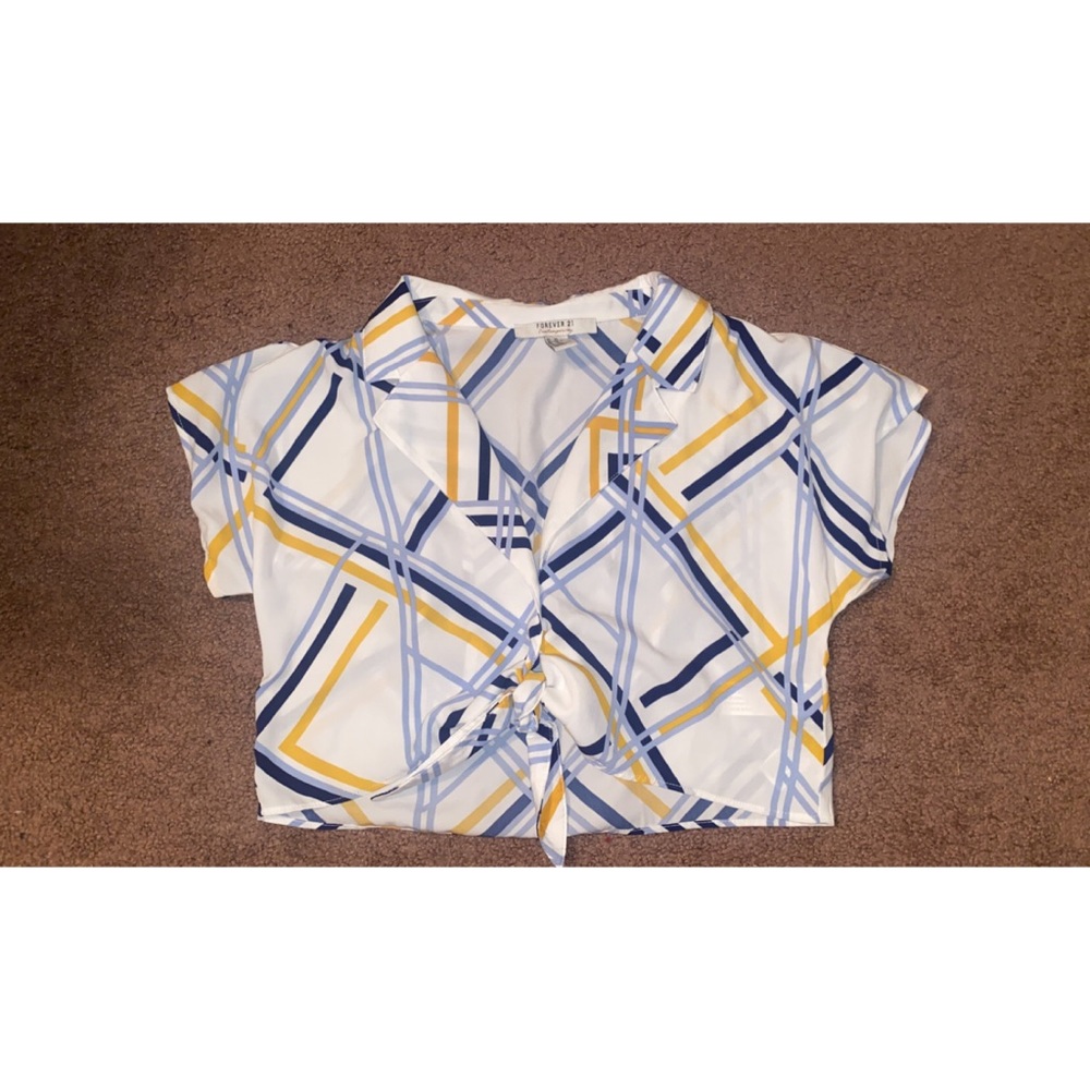 abstract print top